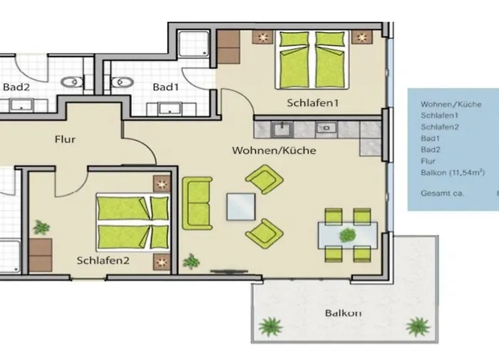 Apartment Louisa - Liegestuhl 45 Sellin (Rugen)